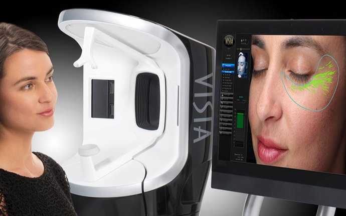 Visia Complexion Analysis, a scientific diagnostic tool for facial skin